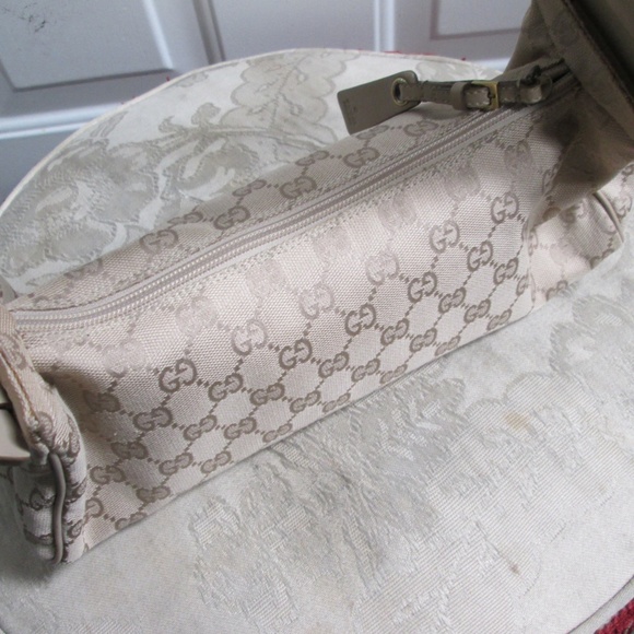 Auth New Gucci East West Beige Guccisima Shoulder Bag Rare style vintage Y2K - Picture 7 of 16